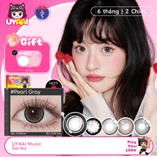 Kính Áp tròng UYAAI MCK1 Ống Kính Tiếp Xúc Màu Cho Mắt Vẻ Đẹp Tự Nhiên Học Sinh Màu Ngọc Màu Xám  0.00--8.00 Độ