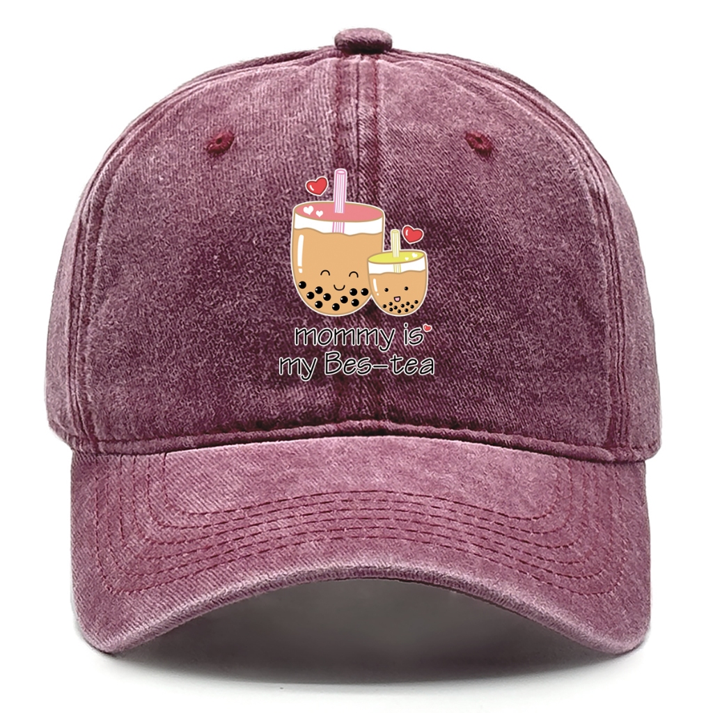 Mũ bóng chày điều chỉnh được thiết kế slouchy vintage, in hình gia đình với slogan "Mẹ là của tôi Be