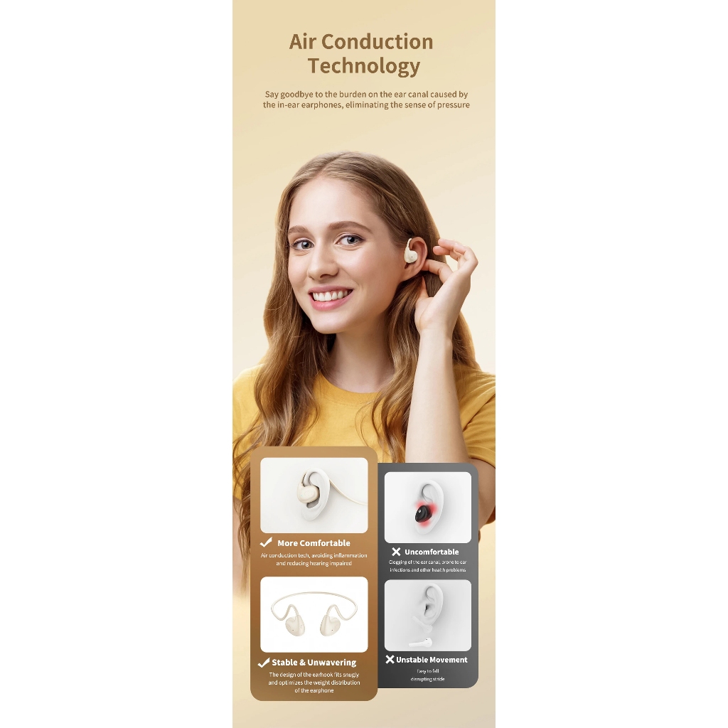 Tai nghe Bluetooth Supernova OpenBlue 30 nhẹ và nhỏ gọn mới được yêu thích dành cho thể thao với chất lượng âm thanh nâng cấp | BigBuy360 - bigbuy360.vn