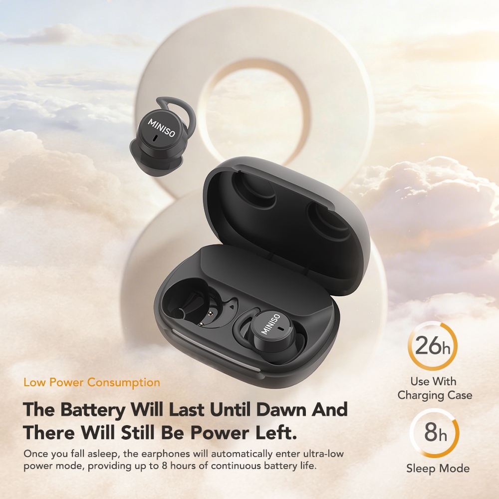Bảo hành 1 năm MINISO MS217 Tai nghe dịch ngôn ngữ thời gian thực AI Tai nghe Bluetooth không dây OWS Tiếng ồn trắng Hỗ trợ giấc ngủ Tai nghe ngủ IPX5 Khử tiếng ồn chống nước | BigBuy360 - bigbuy360.vn