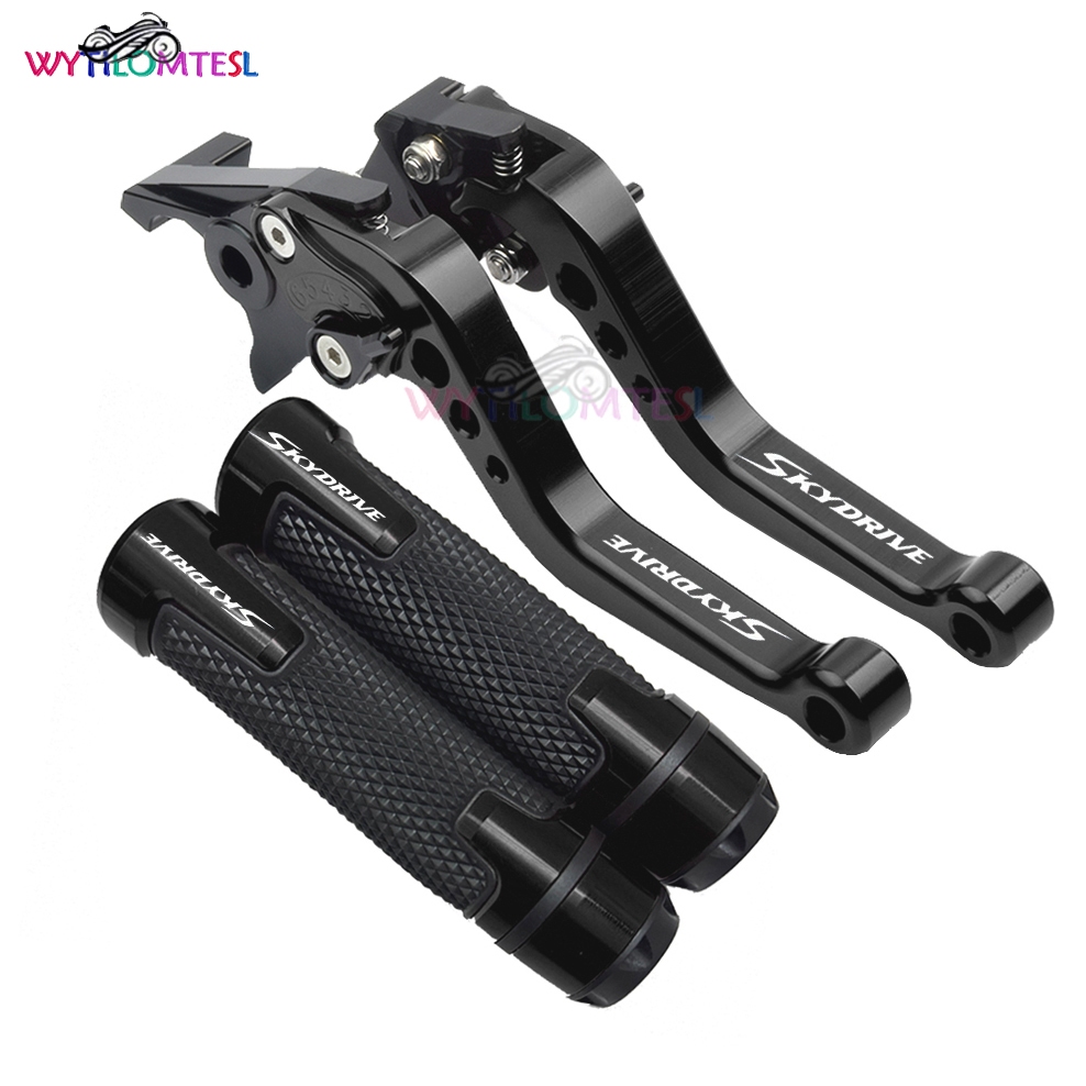 Phù Hợp Cho Suzuki Skydrive 125 Skydrive Thể Thao Fi Tay Cầm Tay Cầm Có Đầu CNC Nhôm Phanh Ly Hợp Đò