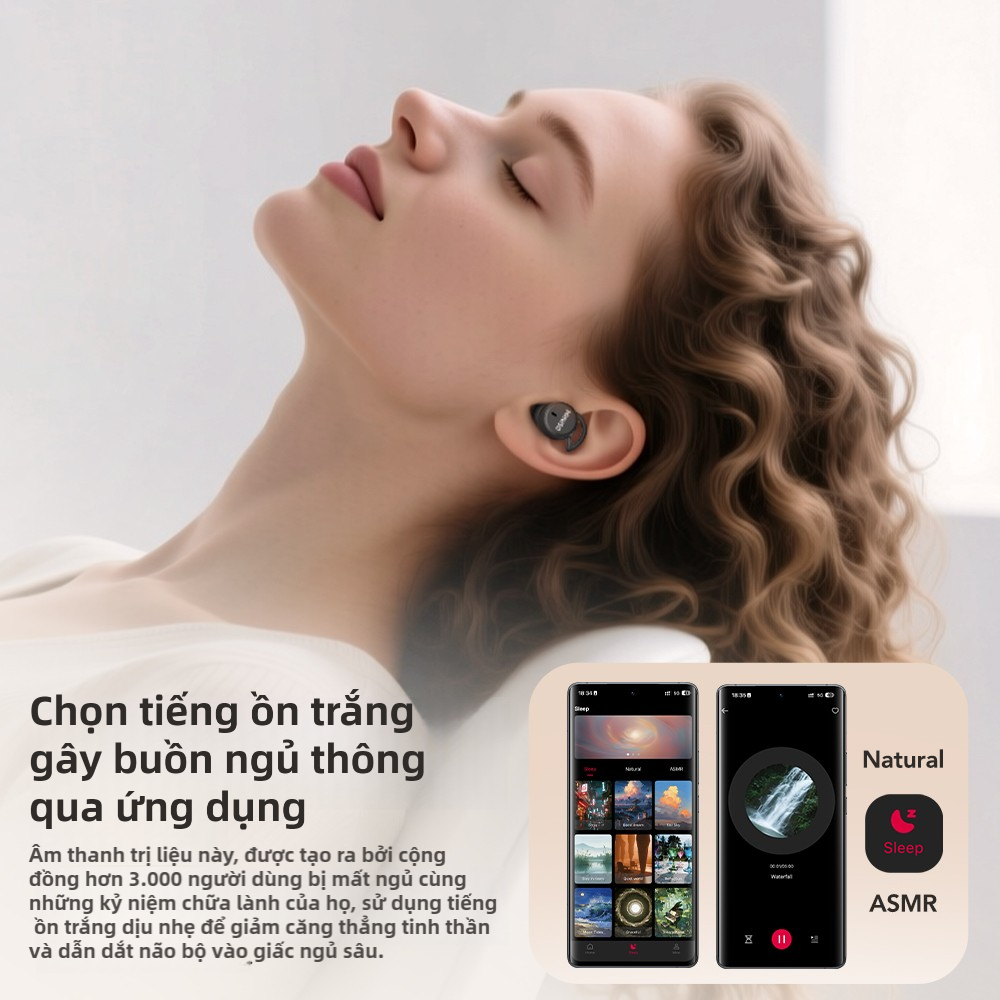 Tai nghe Miniso MS217 Khử tiếng ồn chủ động (ANC) Tai nghe ngủ Tai nghe không dây thực sự (True Wireless) Dịch thuật thông minh AI Chất lượng âm thanh HiFi Tai nghe Bluetooth | BigBuy360 - bigbuy360.vn