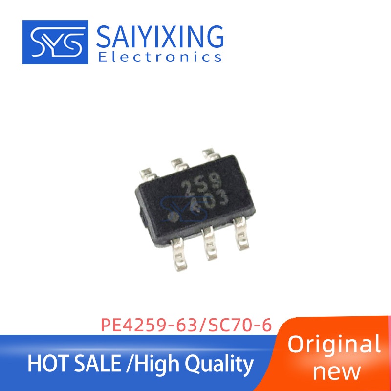 10 Chiếc Chính Hãng Mới PE4259-63 In Màn Hình Lụa 259 Bao Bì SC70-6 RF Switch Chip