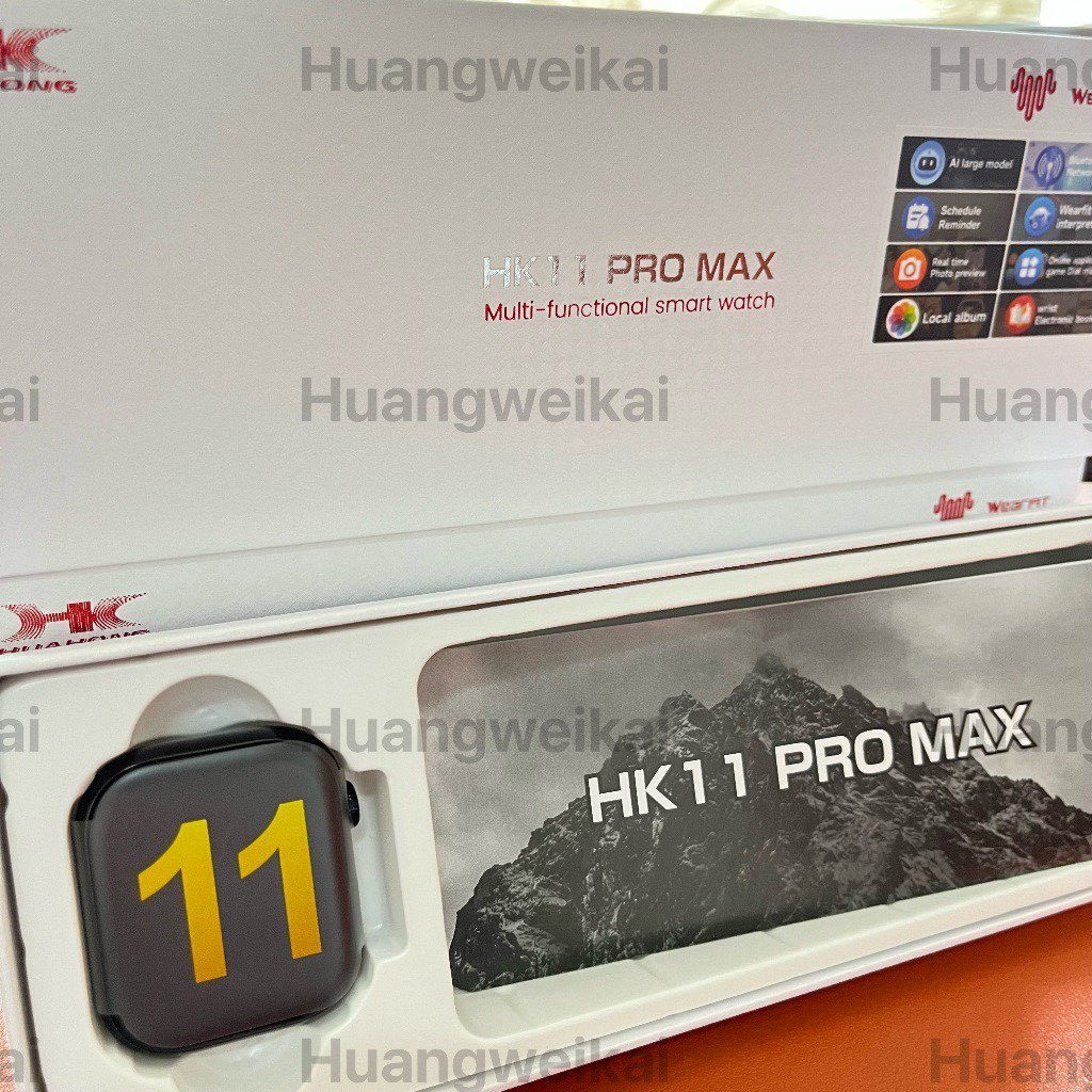 Đồng hồ 46mm Gen 11 HK11 Pro Max Đồng hồ thông minh AMOLED 4GB AI Robot NFC La bàn Album địa phương 