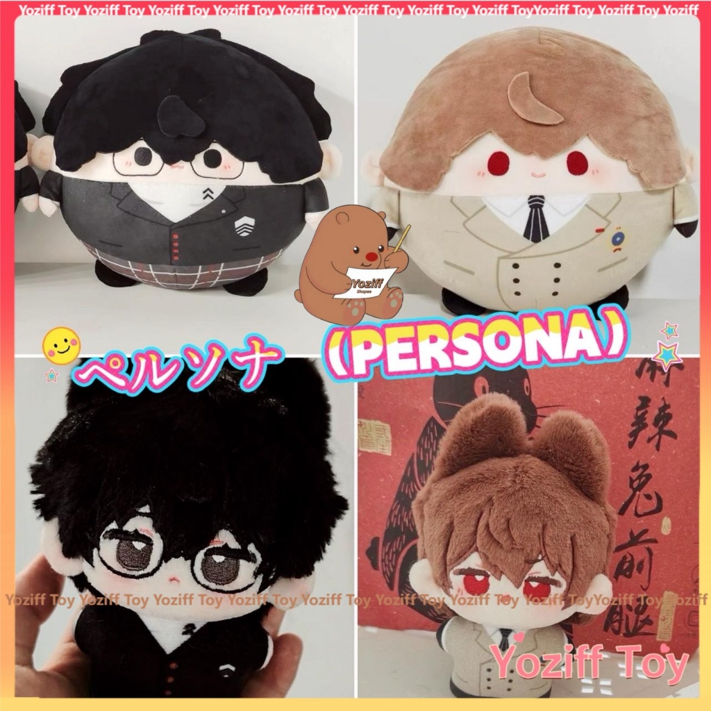 < PERSONA > Anime Akechi Goro Amamiya Ren Dango Hoạt Hình Cotton Đồ Chơi Nhồi Bông Sang Trọng Quà Si