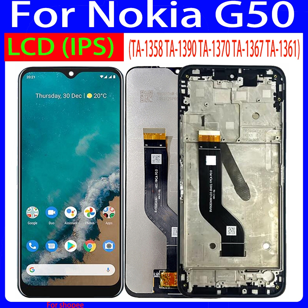 6,82 "Chất Lượng Cao Cho Nokia G50 Màn Hình LCD Bộ Số Hóa Màn Hình Cảm Ứng TA-1358 TA-1390 TA-1370 T