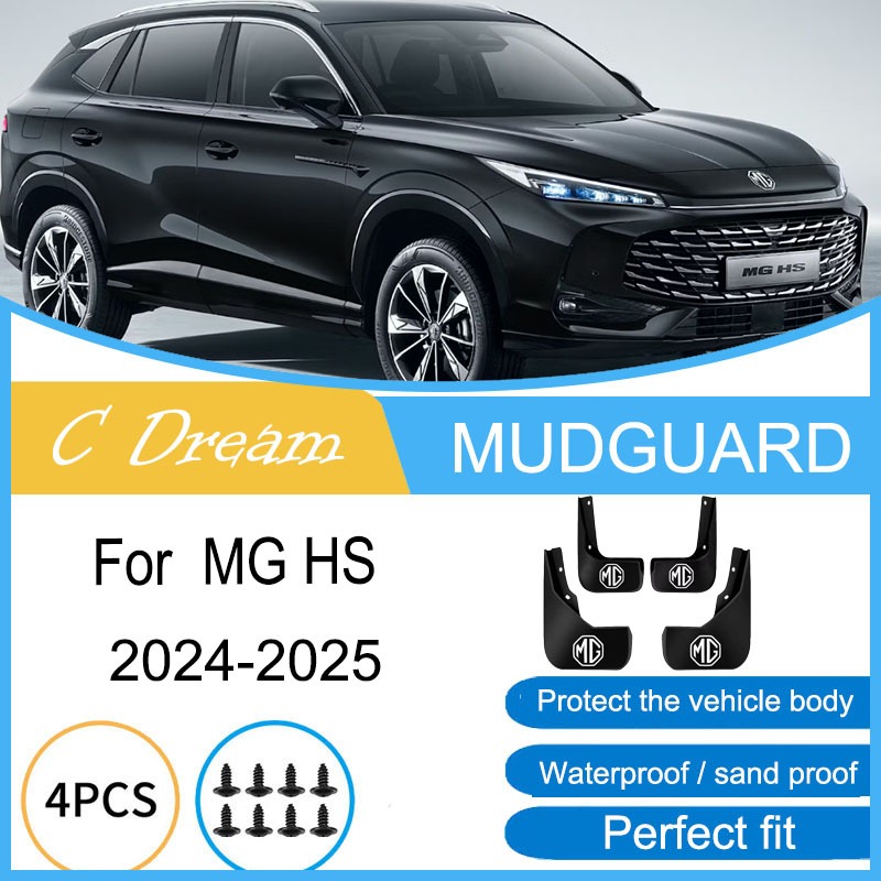 FENDER Chắn Bùn Cho MG HS 2024-2025 Bánh Xe Chắn Bùn Phía Trước Phía Sau Bắn Bảo Vệ Bùn Chống Thấm N