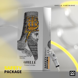 [Giao hàng trong 24 giờ] QUELLE #12(0.35MM) 20 Cái / hộp Hộp Hộp Đựng Hình Xăm Boutique Dùng Một Lần Chuyên Nghiệp Kim RL / RS / RM / M1Hình Xăm Vật Dụng Thích Hợp Cho Lót Shader