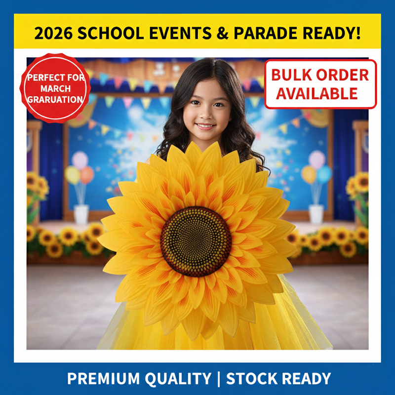 Hướng dương cầm tay Đạo cụ cho khiêu vũ Hợp xướng Panagbenga Trang phục lễ hội 2026 Lễ hội hoa Bagui