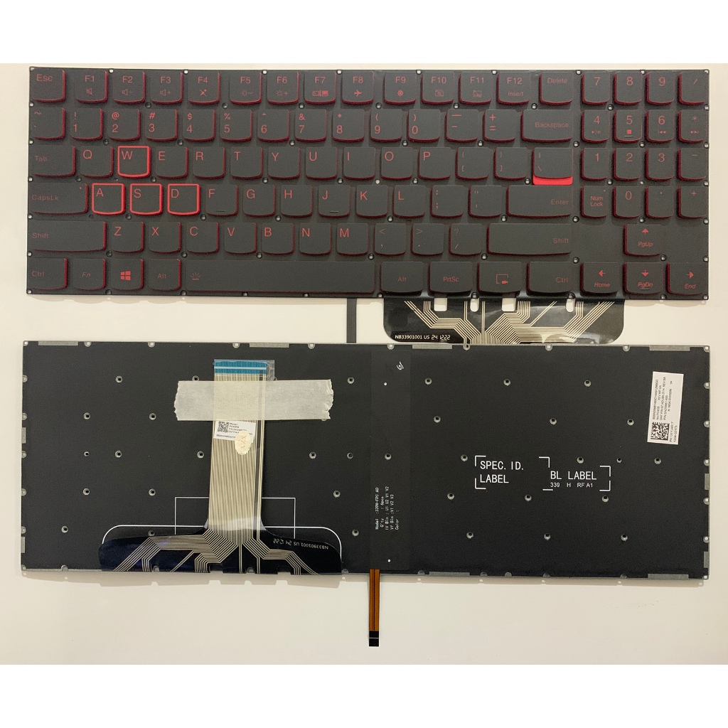 Bàn phím máy tính xách tay Bố trí Mỹ cho Lenovo Legion Y7000-2019 Y7000P Y7000P-1060 không có điểm c