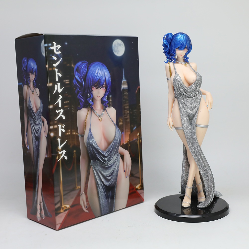 24cm Anime Azur Lane Game Hình Full Dress Dì St. Louis Vẻ đẹp gợi cảm USS St. Louis PVC Nhân Vật Hàn