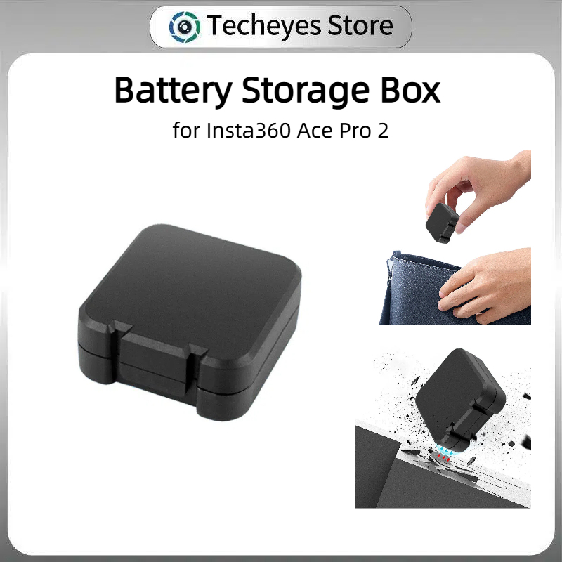 Hộp lưu trữ pin Techeyes Insta360 Ace Pro 2 - Vỏ pin chống sốc