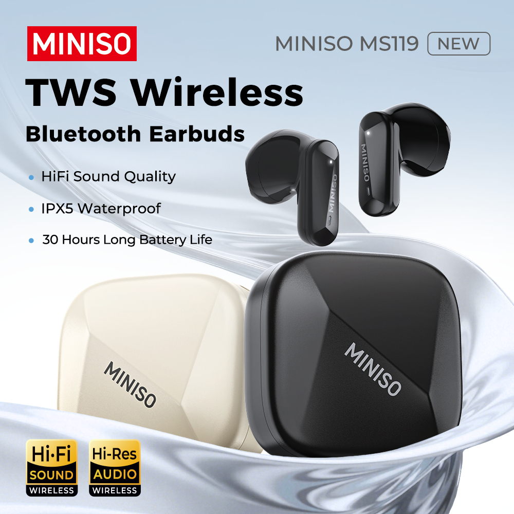 Bảo hành 1 năm Tai nghe dịch thuật ngôn ngữ MINISO MS119 Tai nghe Bluetooth không dây AI Hỗ trợ tai nghe thể thao 135 ngôn ngữ Dịch ngôn ngữ thời gian thực IPX5 Chất lượng âm thanh HiFi chống nước | BigBuy360 - bigbuy360.vn