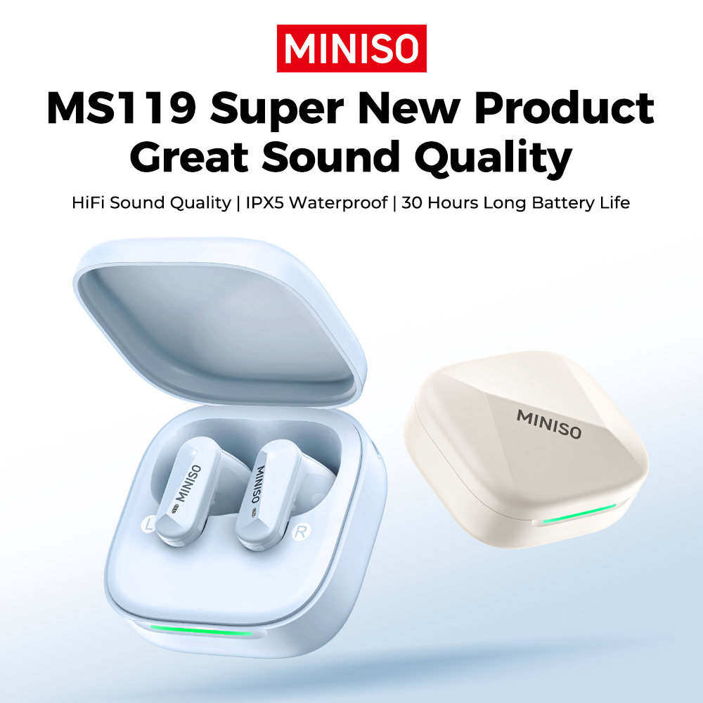 Bảo hành 1 năm Tai nghe dịch thuật ngôn ngữ MINISO MS119 Tai nghe Bluetooth không dây AI Hỗ trợ tai nghe thể thao 135 ngôn ngữ Dịch ngôn ngữ thời gian thực IPX5 Chất lượng âm thanh HiFi chống nước | BigBuy360 - bigbuy360.vn