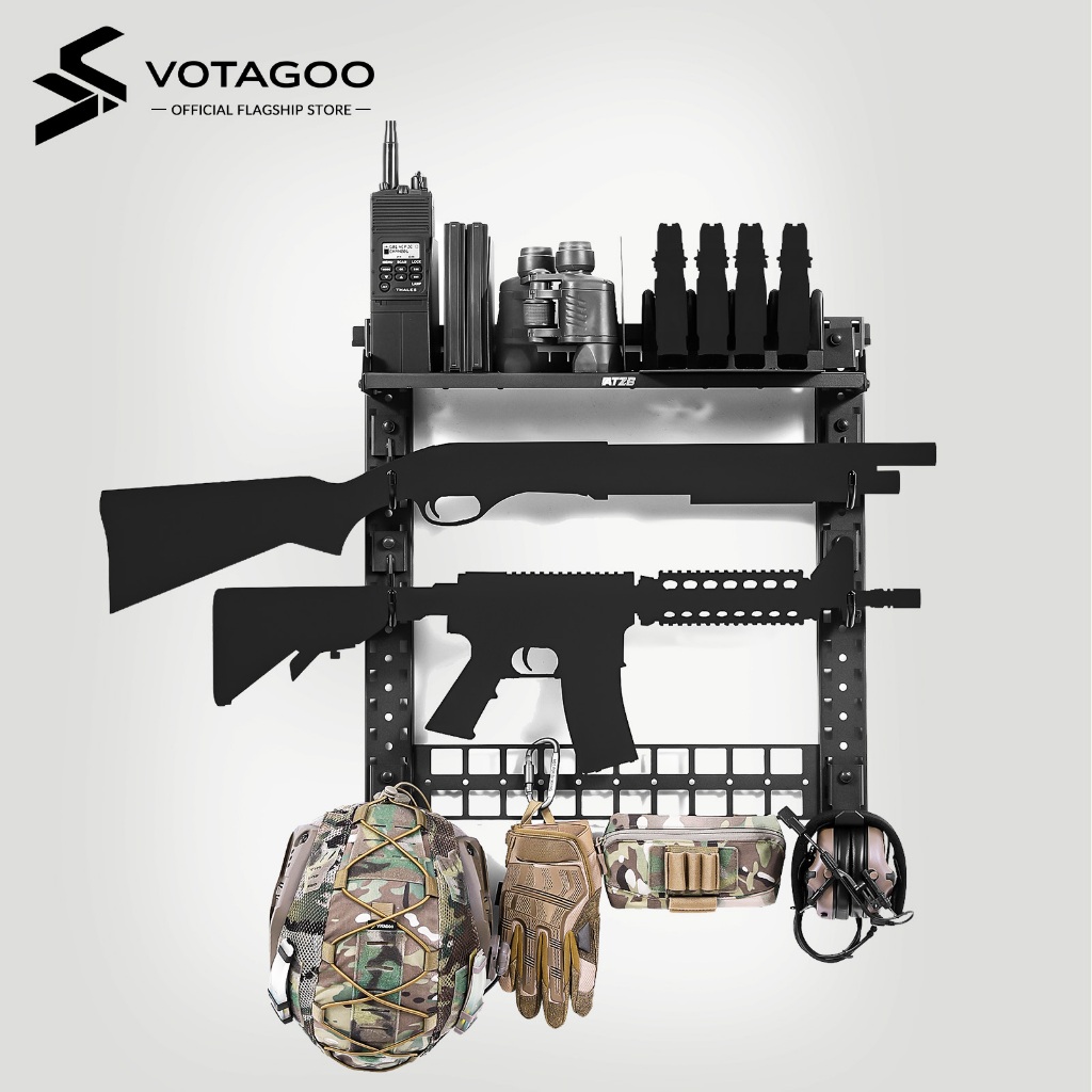 Giá đỡ súng VOTAGOO cho tường, Giá treo súng trong nhà Giá treo tường, Giá treo súng cho súng trường