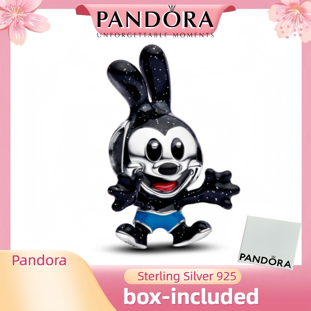 Trang sức bạc S925 (có hộp) Disney Oswald The Lucky Rabbit Charm