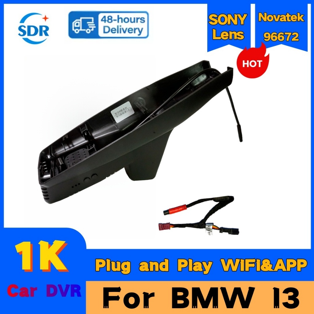 1K Cắm Và Chạy Wifi Xe DVR Ống Kính Kép Camera 26CM Chính Hãng Cho Xe BMW I3 I01 2013 2014 2015 2016