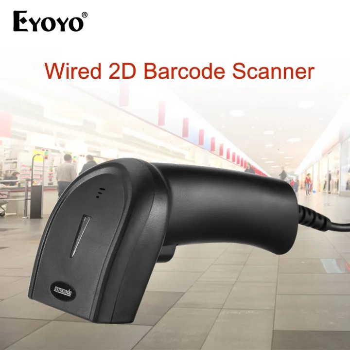 Máy quét mã vạch Eyoyo EY-006Y 2D Di động 1D 2D USB có dây BarCode Reader QR Code Máy quét mã vạch c