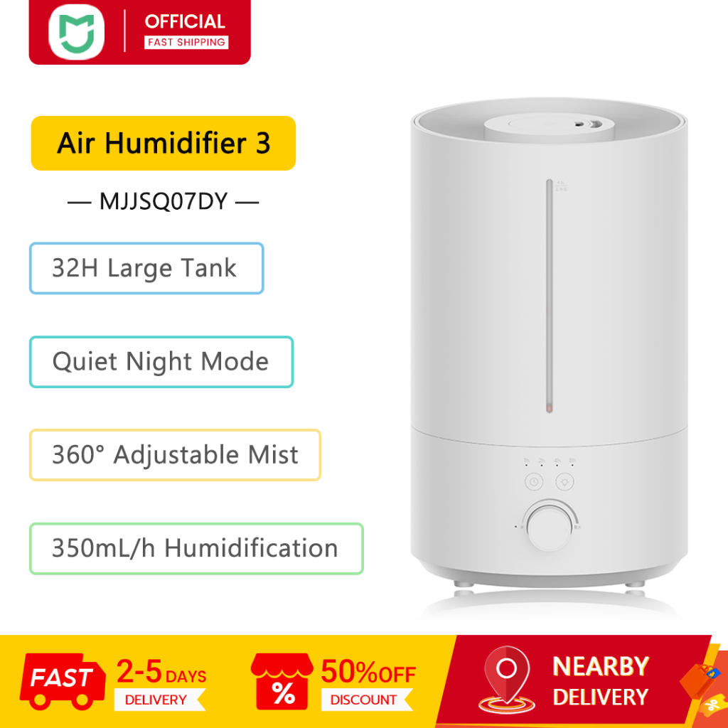 Mijia Máy tạo độ ẩm không khí 3 350ml / h Máy tạo độ ẩm phun sương lâu trôi Đổ đầy không cần mở