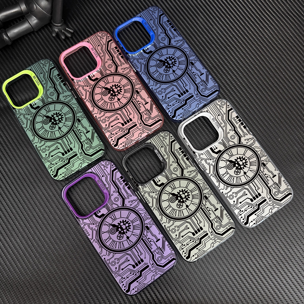 Ốp Đồng Hồ Cổ Điển Cho OPPO A5X A6X A5 A5M 4G 5G K13X Vỏ Điện Thoại Cơ Khí