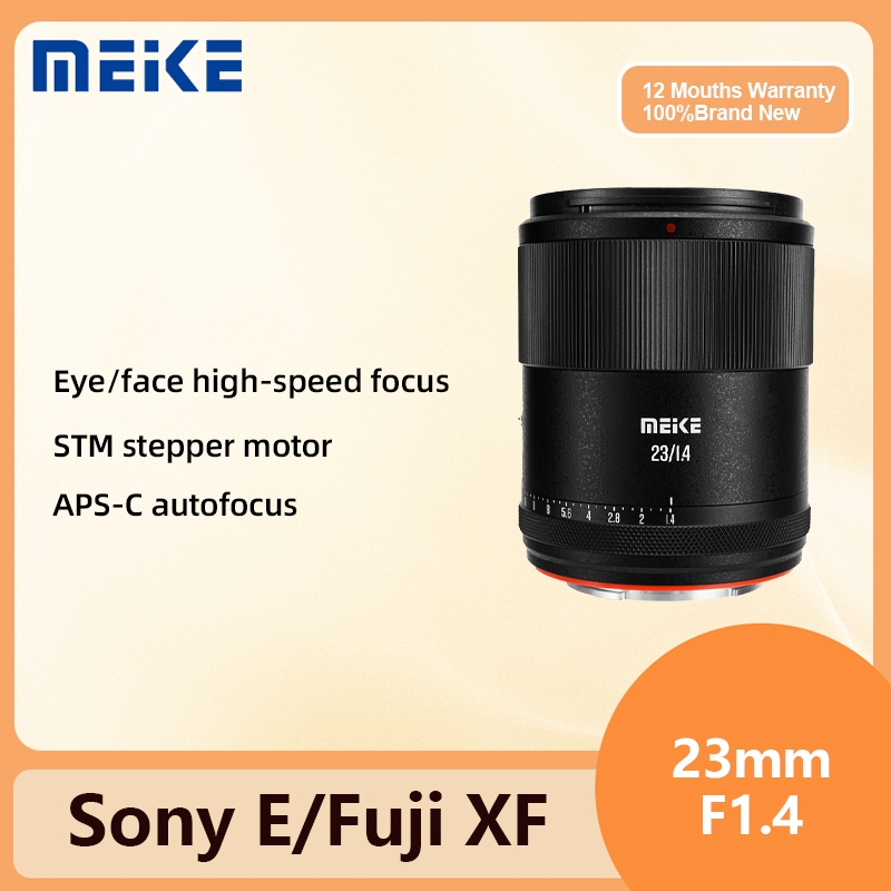 Meike 23mm F1.4 Neo APS-C Khung lấy nét tự động Chân dung Ống kính khẩu độ lớn Somy E Fuji XF
