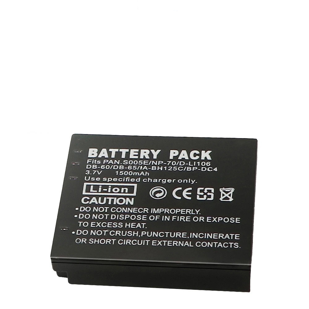 Dành Cho Panasonic DMW-BCC12 CGA-S005 S005E DB60 NP70 Pin FX10 FX12 FX50 FX07 FX100 FX150 FX180 LX1 