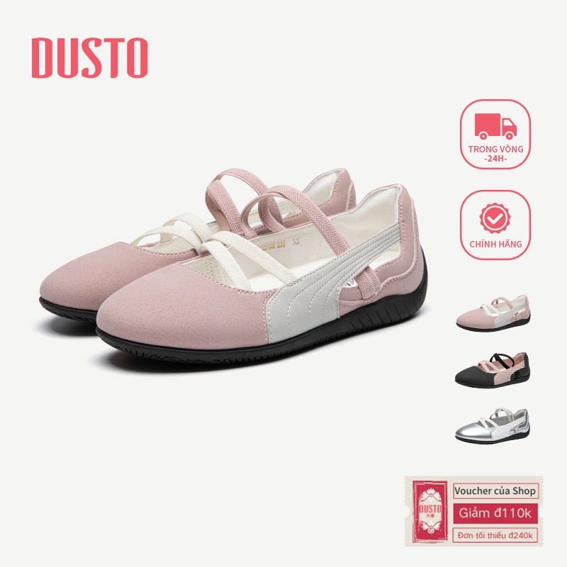 DUSTO Giày Nữ Giày Đế Bằng Mary Jane Giày Đeo Chéo DWH002310A