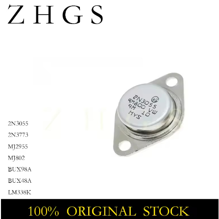 5 CÁI 2N3055 TO-3 15A 60V Transistor MJ2955 2N3773 BUX98A BUX98 BUX48A BUX48 LM338K LM338 MJ802