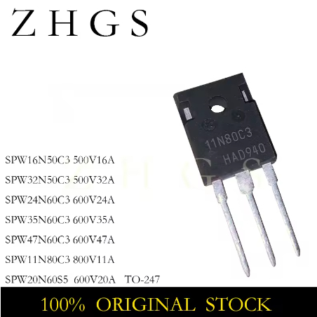 1-5 CÁI SPW11N80C3 TO-247 SPW 11N80 16N50 20N60 24N60 32N50 35N60 47N60 C3 S5 TO247 MOS HÀNG MỚI