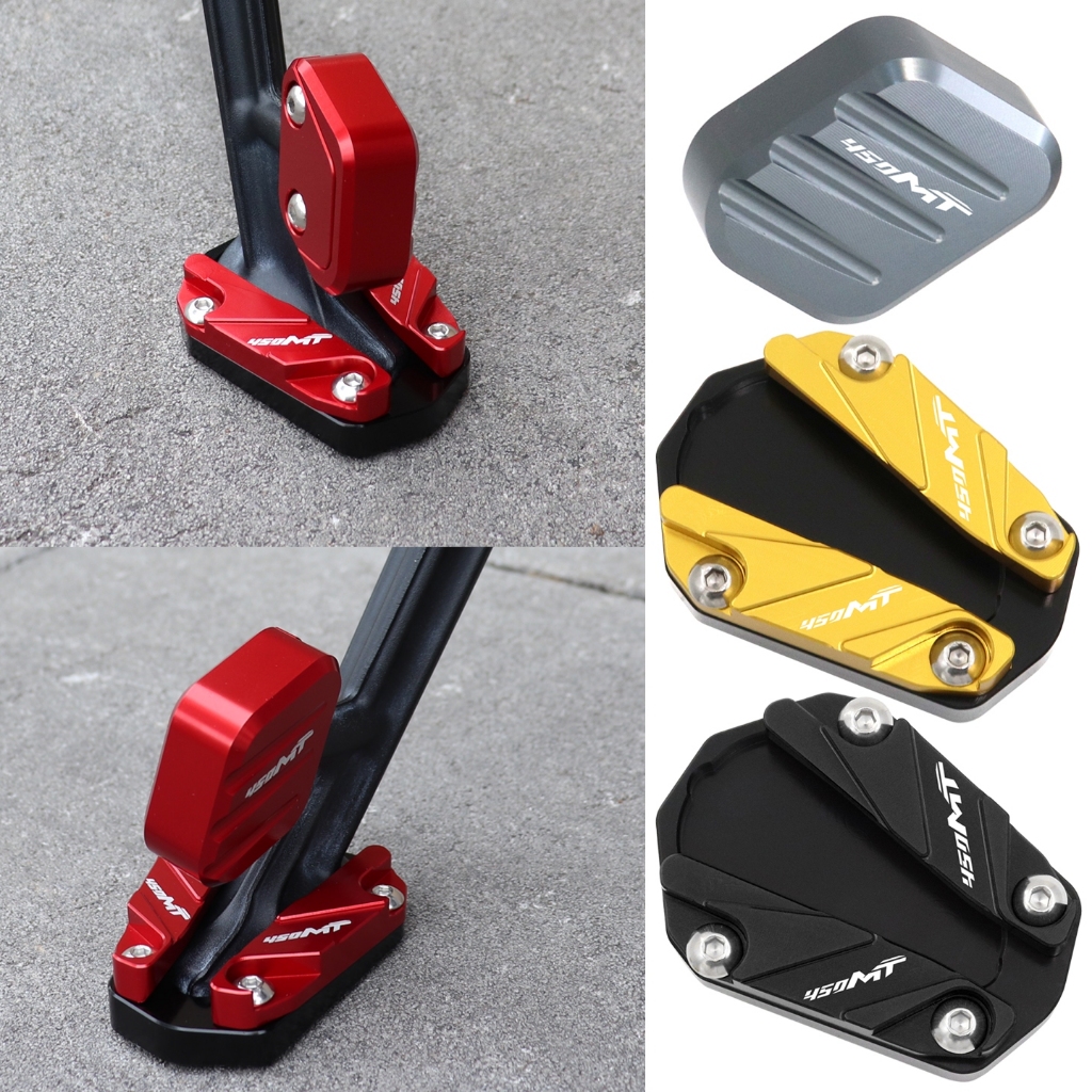 Cho CFMOTO 450MT 450 MT MT450 2024 2025 2026 Phụ Kiện Xe Máy CNC Nhôm Chân Đế Bên Đứng Mở Rộng Miếng
