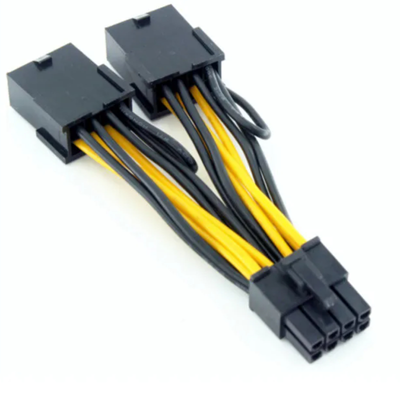 Dual PCIE 8Pin GPU sang CPU 8 Pin Card đồ họa Cáp nguồn cho NVIDIA TESLA K80 M40 M60 P40 V100 P100 A