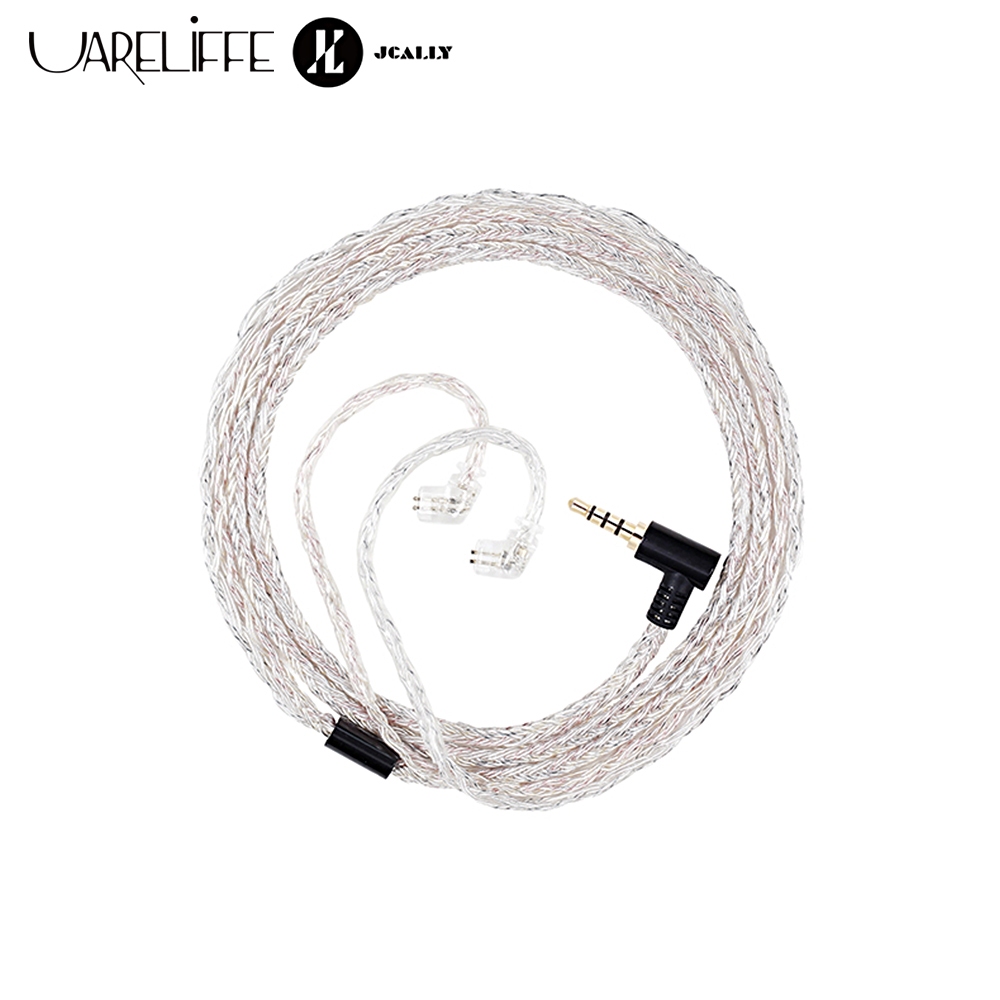 Cáp nâng cấp tai nghe mạ bạc Uareliffe JCALLY JC16S Cắm 3,5mm HiFi Lossless Chất lượng âm thanh Khử 