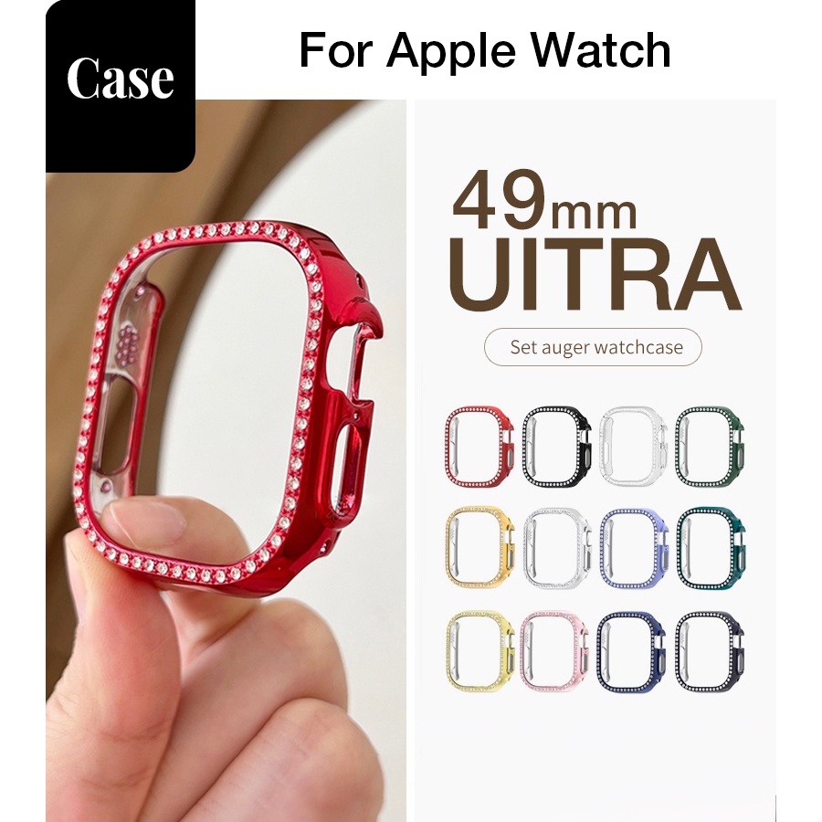 Nam Nữ [Vỏ Kim Cương Ultra2] Vỏ Khung Bảo Vệ Chống Sốc Cho Apple Watch Ultra3 Ultra 2 Ultra 49mm Iwa