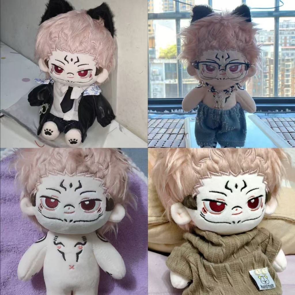 Jujutsu Kaisen Búp Bê Nhồi Bông Mềm Hình gấu bông Jujutsu Kaisen GOJO SATORU 20cm  gấu bông Ryomen S