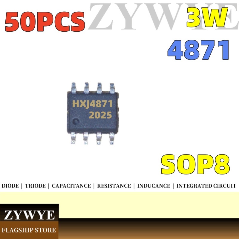 Bộ 50 Thương Hiệu Mới Chính Hãng LM4871 LM4871M LM4871MX LM4871T Chip Đa Năng HXJ4871 SOP8 Chip Tích