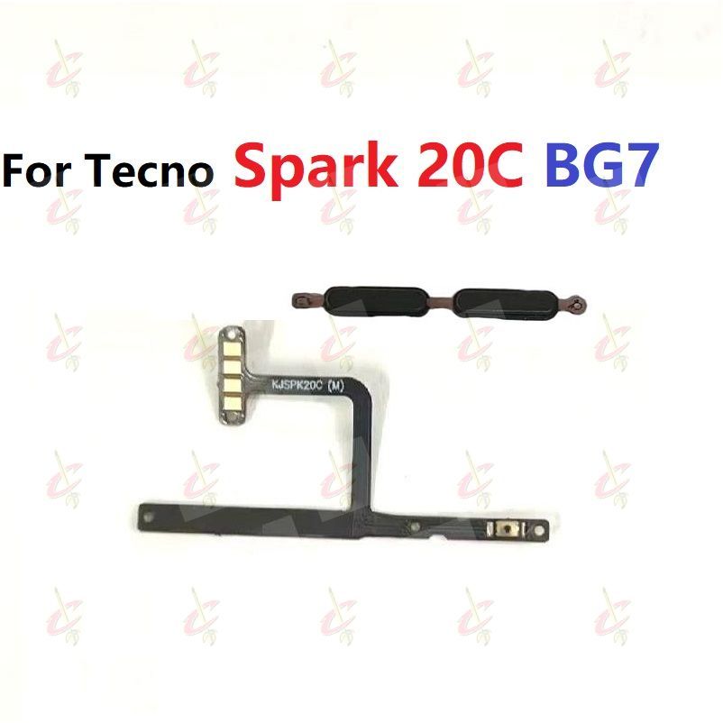 Cáp Dây Nút Nguồn âm lượng Cho Tecno Spark 20C BG7