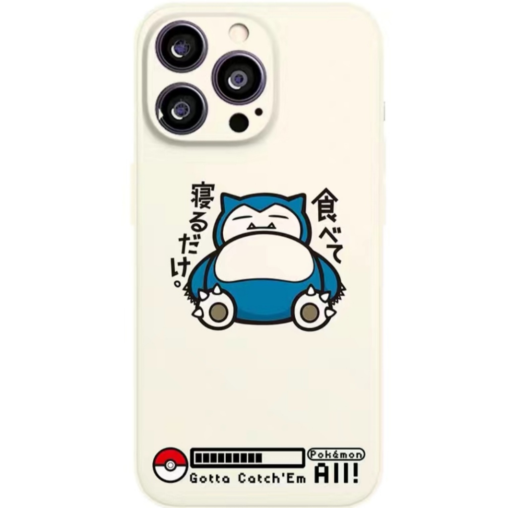 Pokemon Ditto Cho iPhone 17Promax Ốp Lưng Điện Thoại Snorlax 16Pro 13 TPU Trắng Chống Sốc iPhone Cov