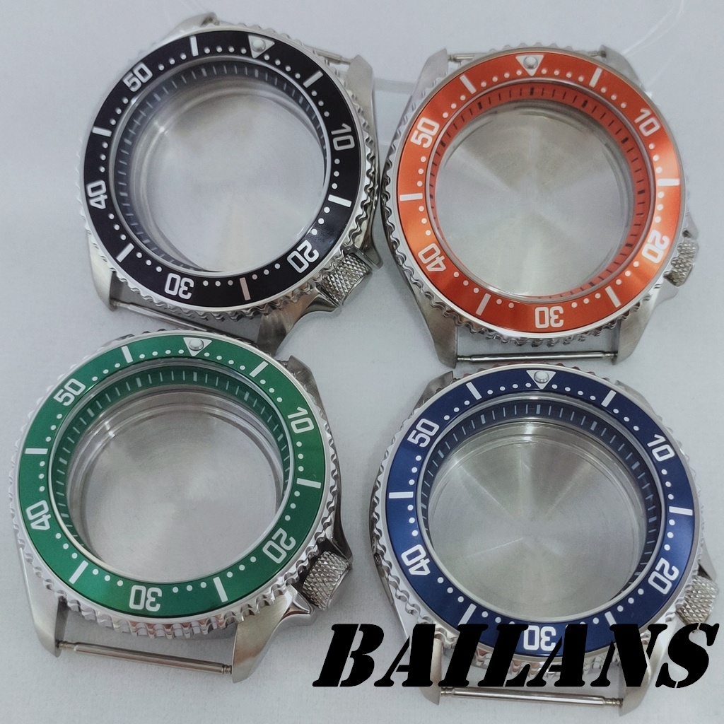 42mm Bạc Thép Không Gỉ Đồng Hồ Đen Xanh Cam Nhẫn Phù Hợp Với NH34 NH35 NH36 NH38 NH70 NH72 Phong Trà