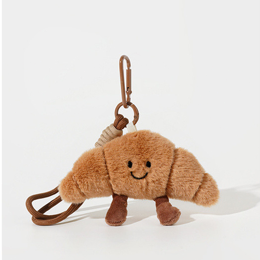 Dễ Thương Baguette Croissant Sang Trọng Túi Búp Bê Mặt Dây Chuyền Hoạt Hình Ba Lô Phụ Kiện Quà Tặng Bạn Bè