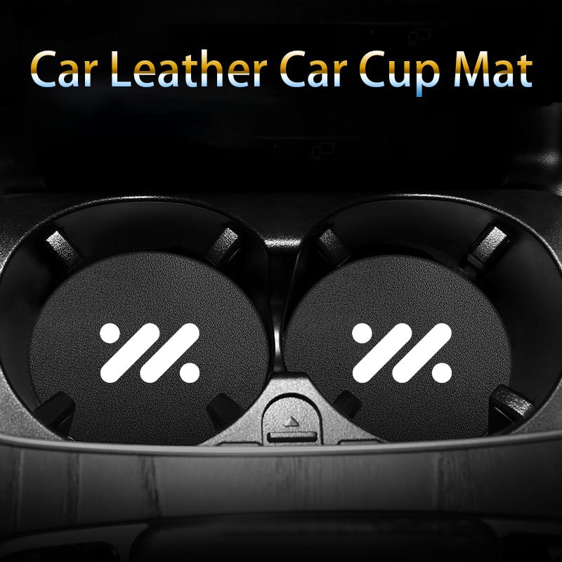 2 Chiếc Ô Tô Cốc Giữ Thảm Chống Trơn Trượt Sợi Nhỏ Da Cà Phê Nước Giải Khát Cốc Thảm Cho IM L6 L7 LS