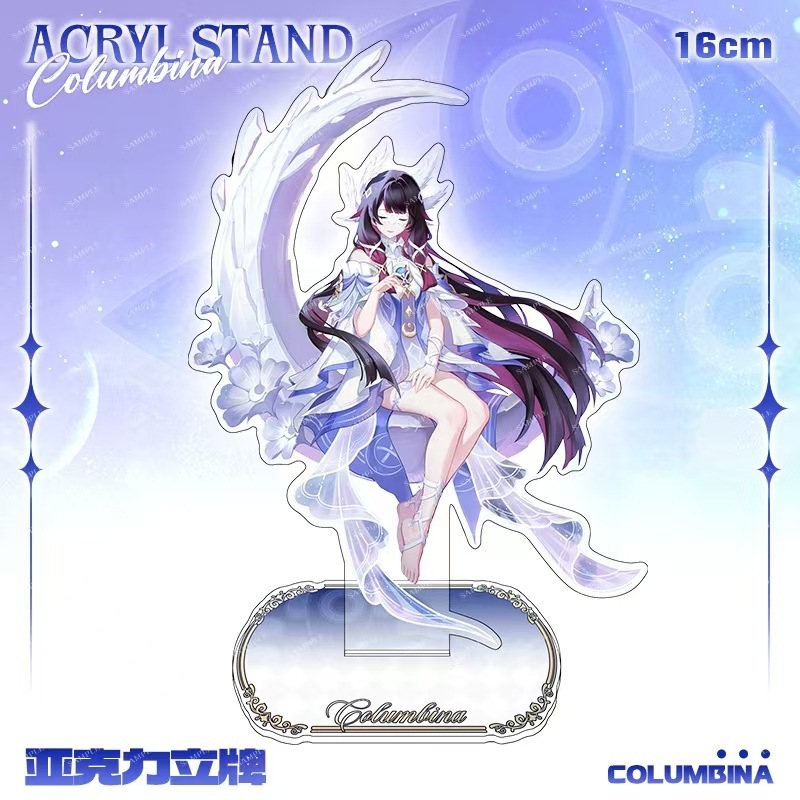 Genshin impact figure Columbina Furina Wriothesley Acrylic đứng quà tặng