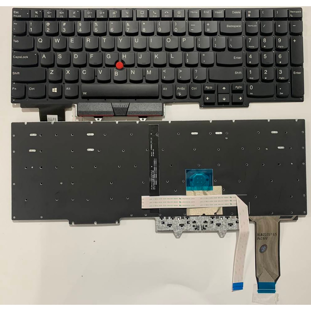 Bàn phím máy tính xách tay Bố trí Mỹ cho Lenovo Thinkpad E15 Gen2 E15 Gen3 E15 Gen4 có điểm có đèn n