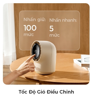 Aecooly Chic 01 Lite quạt turbo Table Fan 100 Speeds Quạt mini Màn Hình led sạc vỏ bảo vệ LED Màn Hình quạt mini cầm tay | BigBuy360 - bigbuy360.vn