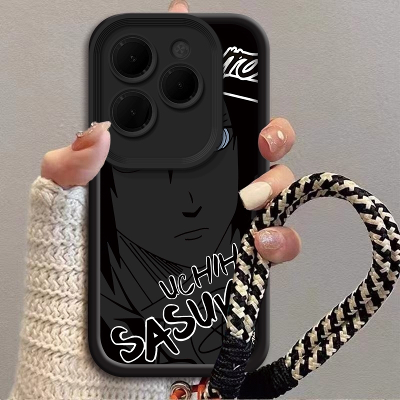 Vỏ Sasuke hoạt hình cho Tecno SPARK20 Pro Tecno SPARK20 Tecno SPARK20C SPARK GO 2024 SPARK10 SPARK10