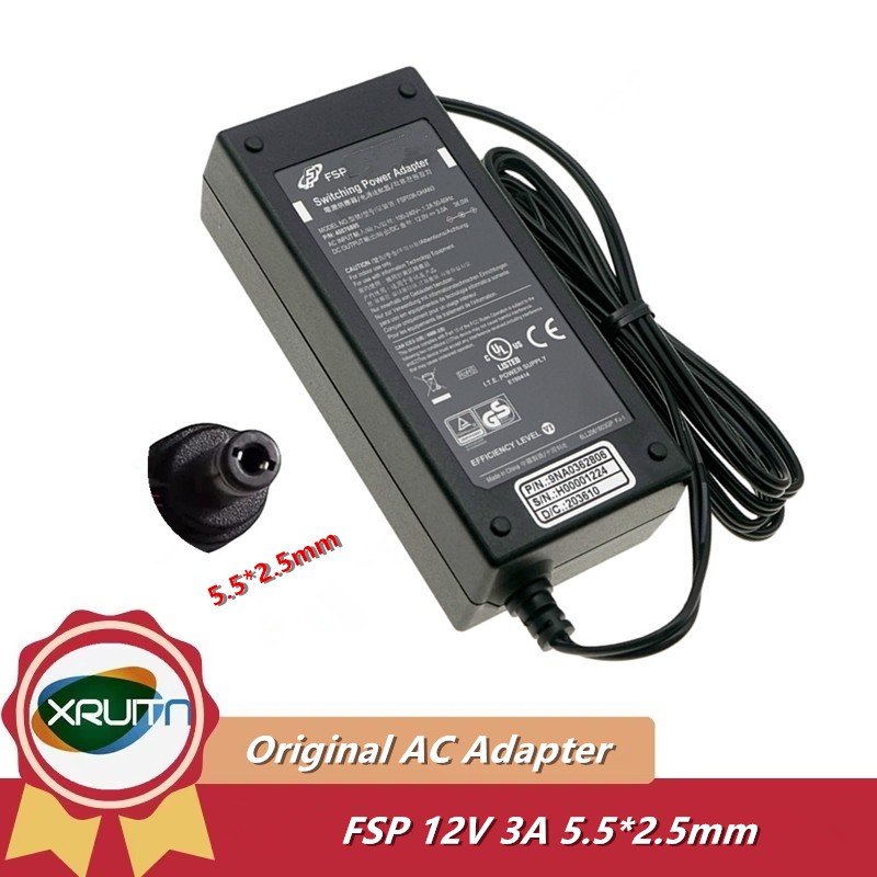 Chính Hãng FSP FSP036-DHAN3 12V 3A 5.5 * 2.5mm AC Adapter Sạc 36W Nguồn Điện FSP036RHAN FSP036-RHAN2