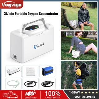 ⚡️Giao hàng tận nơi⚡️ Máy tập trung oxy, Máy tập trung oxy di động 3L / phút với pin Máy tạo oxy Máy thở oxy cho gia đình và du lịch