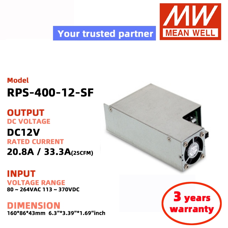 MEAN WELL RPS-400-24-TF / SF RPS-400-12-SF / TF RPS-400-15-TF / SF RPS-400-48-SF / TF RPS-400-27-SF 