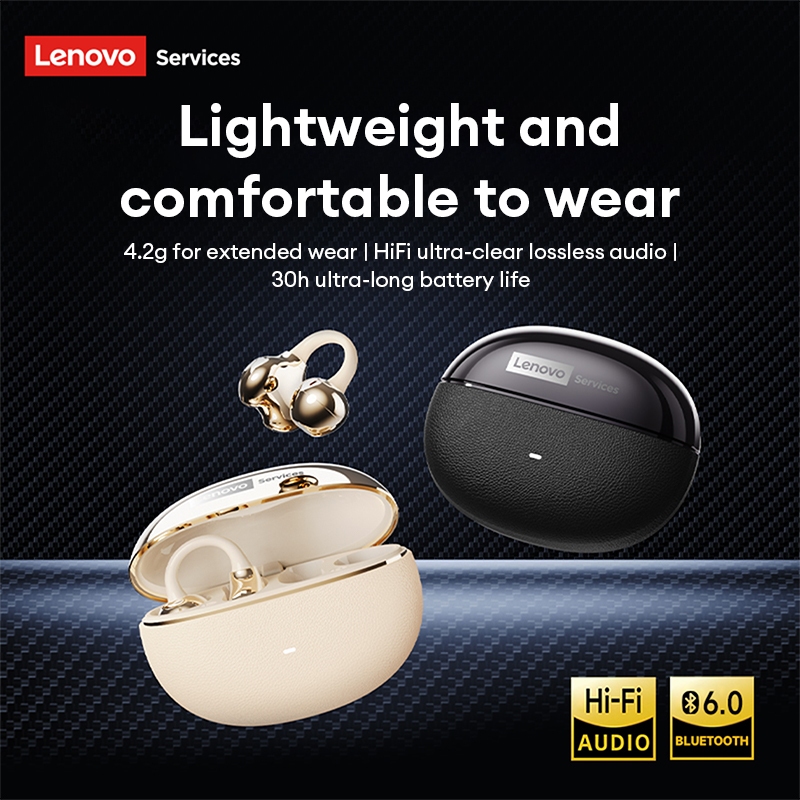 Tai nghe Bluetooth Lenovo RS123 và Tai nghe không dây OWS có Bluetooth V6.0 và HiFi Sound plus Thiết kế tai mở | BigBuy360 - bigbuy360.vn