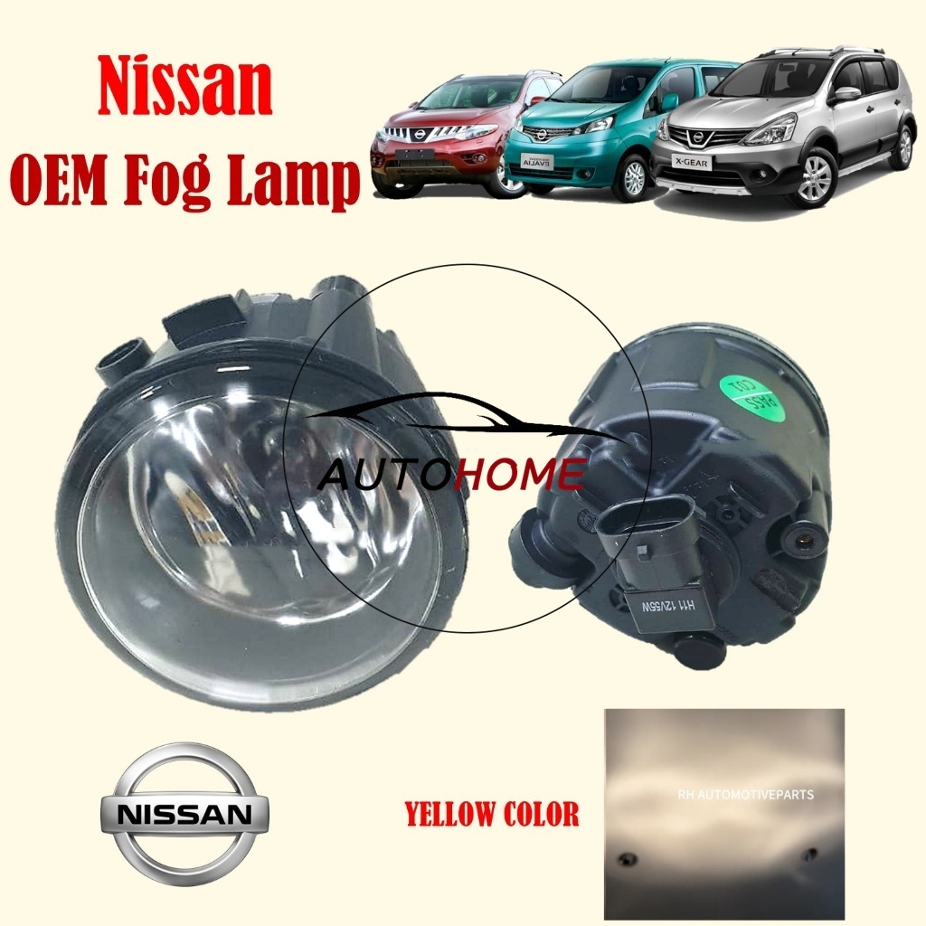 (có blub) Đèn Sương Mù Cho NISSAN Livina Xgear Xtrail T31 Evalia Latio Oem Valeo Nissan Pnp Murano 0