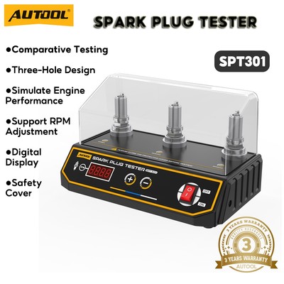 Máy kiểm tra bugi AUTOOL SPT301 với máy dò ba lỗ có thể điều chỉnh Bugi Kiểm tra cơ khí ô tô Công cụ Foreman